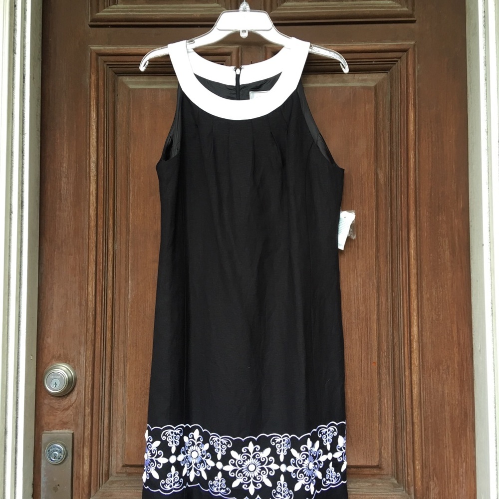 NWT Willow Glenn black linen dress